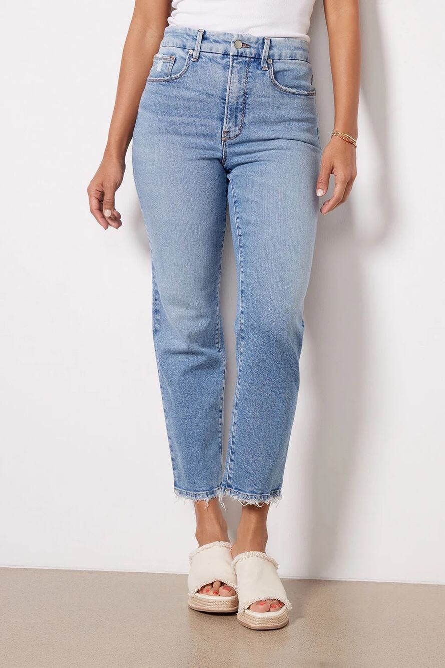 Good American Good Boy Straight Jeans 8 29